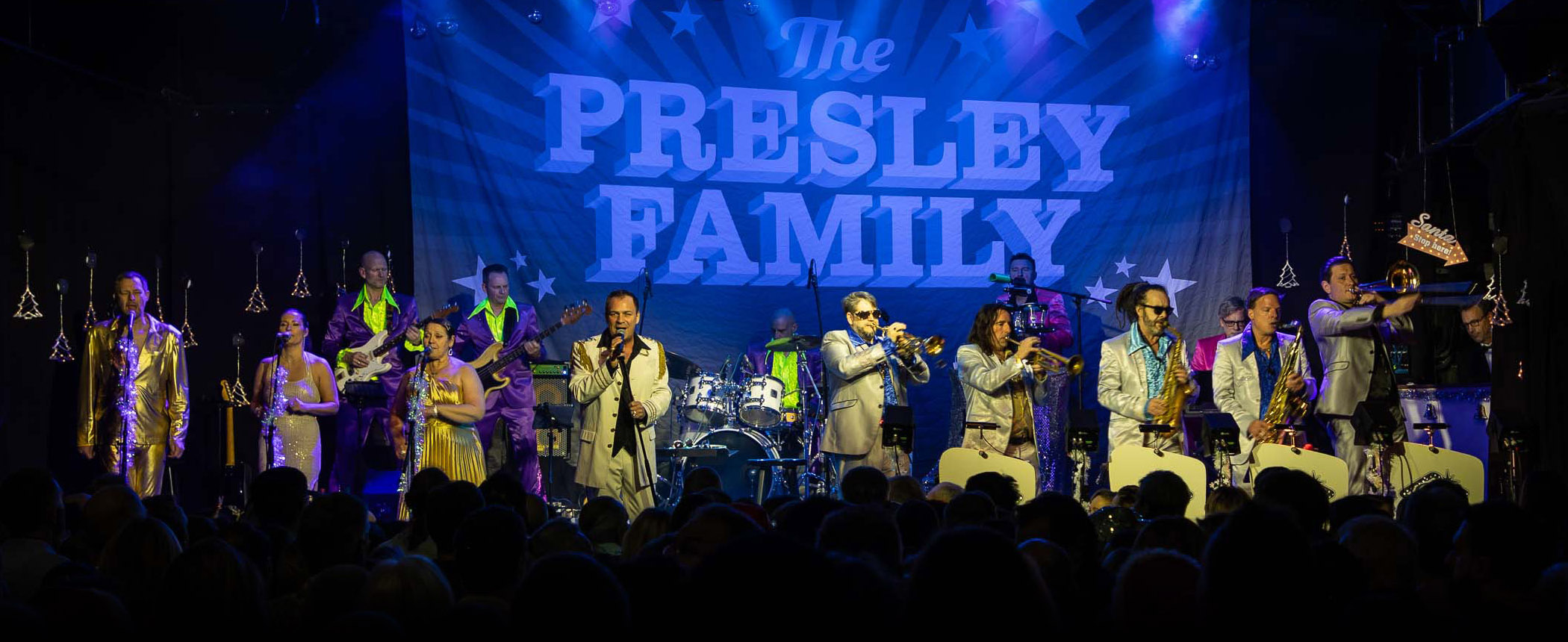 The Presley Family on stage